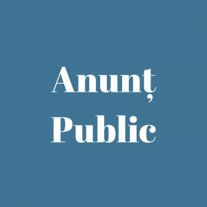 Anunț posturi vacante