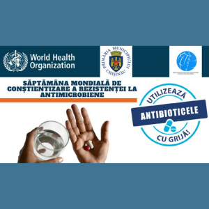 În perioada 18-24 noiembrie se desfășoară Săptămâna mondială de conștientizare a rezistenței la antimicrobiene, cu genericul „Antimicrobienele: administrați cu grijă”