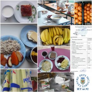 Zilnic copiii sunt asigurați cu mese diversificate și calitative conform meniului model de alimentație de sezon iarnă-primăvară.