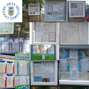 În instituțiile de învățământ secundar general din subordinea DETS sectorul Centru, au fost montate panouri informative