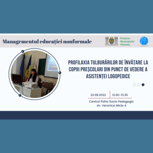 Profilaxia tulburărilor de învățare la copiii preșcolari din punct de vedere a asistenței logopedice