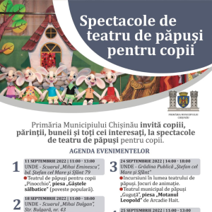 Spectacole de teatru cu păpuși pentru copii